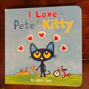 New! Pete the Cat I Love Pete the Kitty Board Book